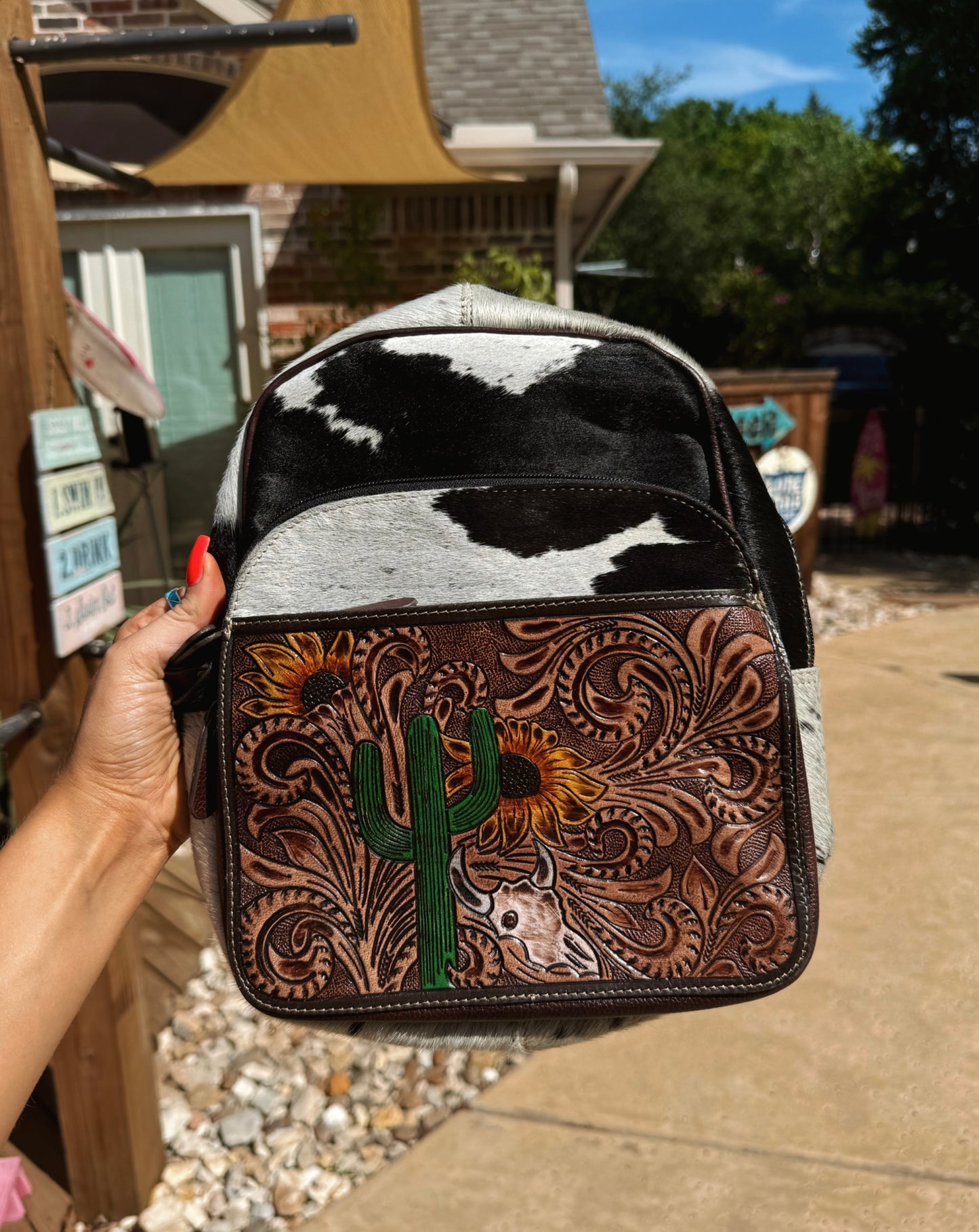 Saguaro Creek Hand Tooled Bag