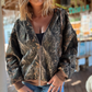 Camo Fleece Oversized Zip Up