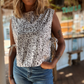 Leopard Side Tie Top