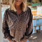 Leopard Corduroy Quarter Zip