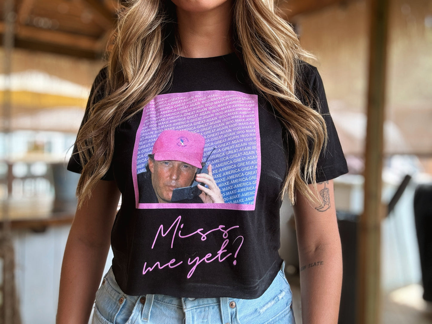 Miss Me Yet? Trump Crop Tee