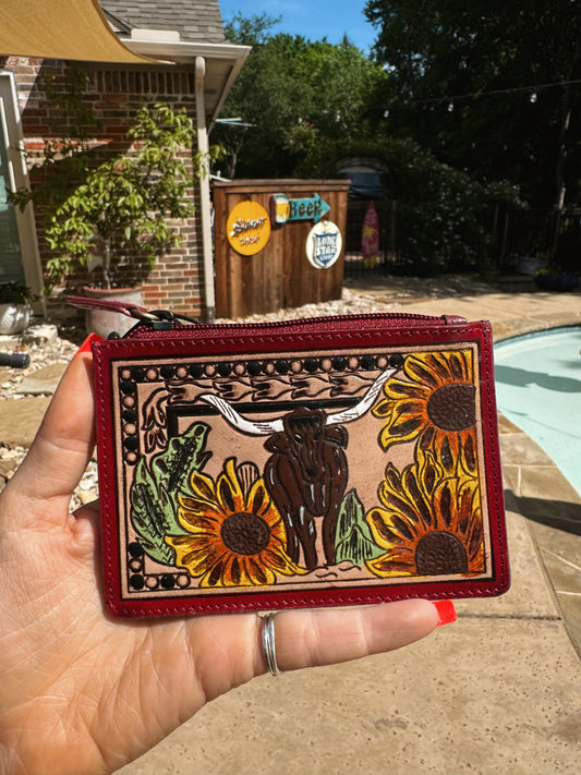 Where Longhorns Graze Card Holder