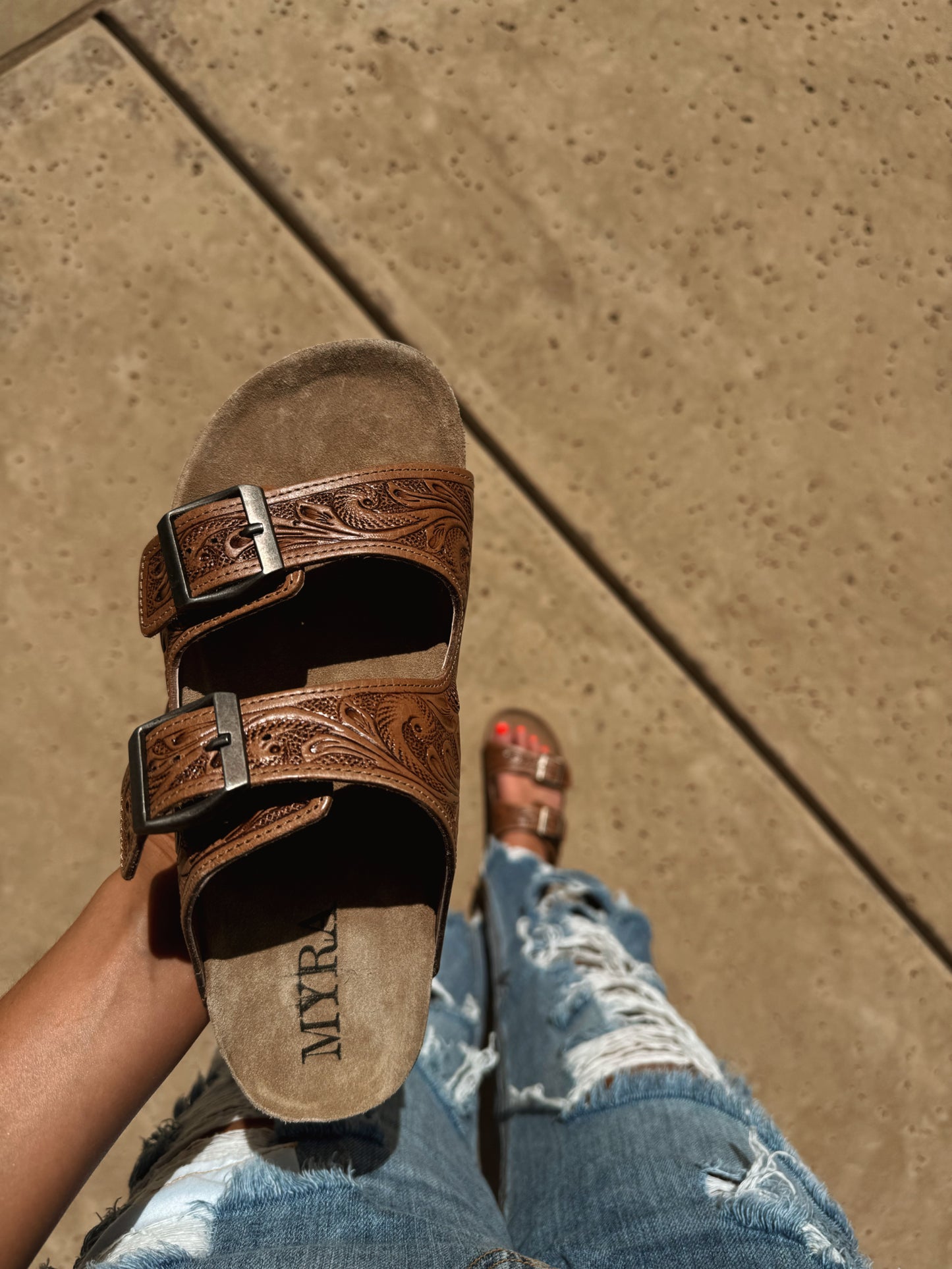 Myra Footo Western Sandals