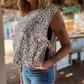 Leopard Side Tie Top