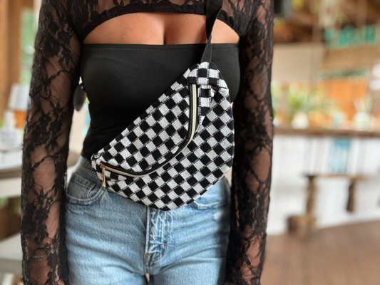 Checkered Crossbody Bag