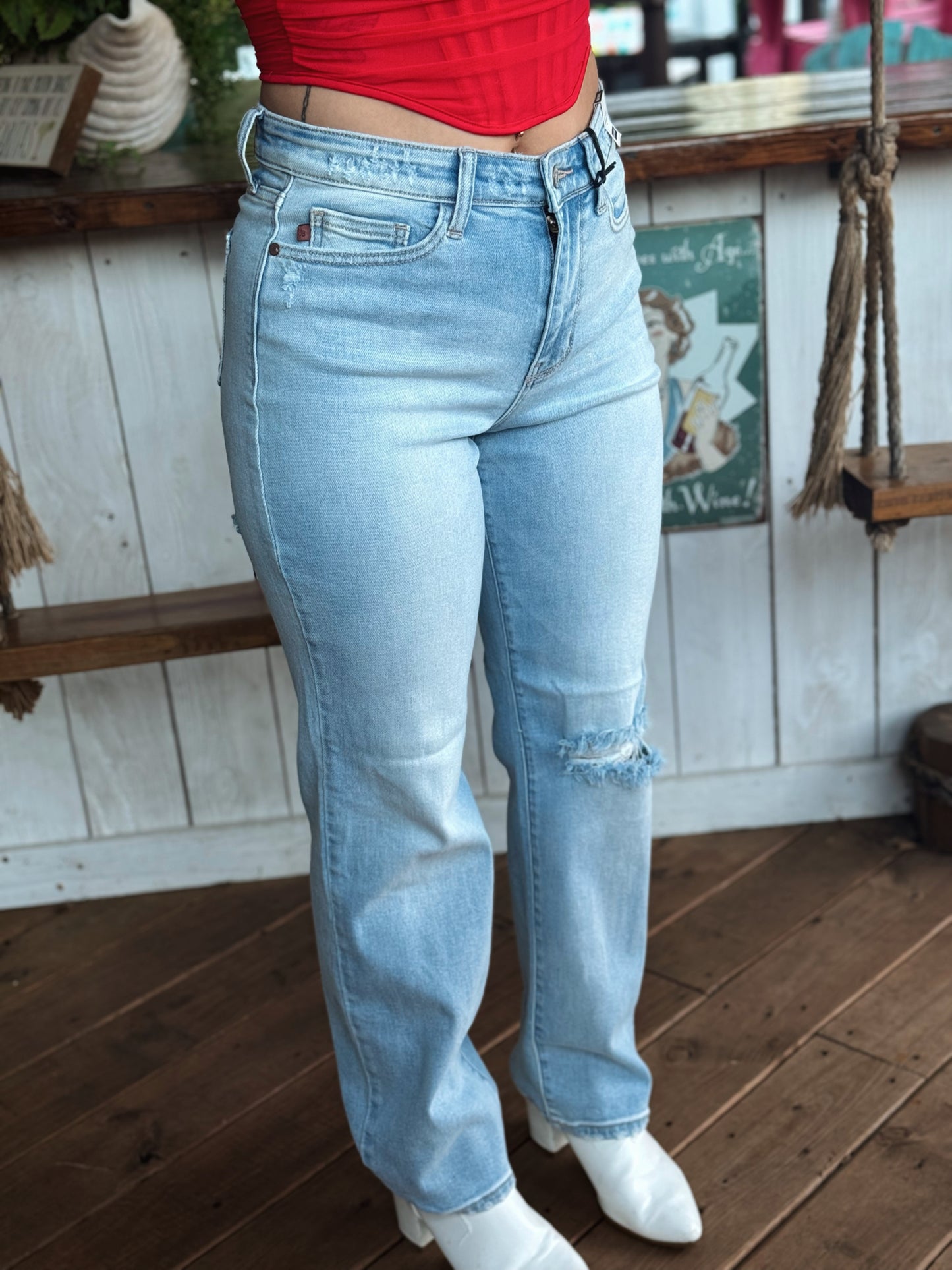 Judy Blue Back Slit Jeans