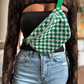 Checkered Crossbody Bag