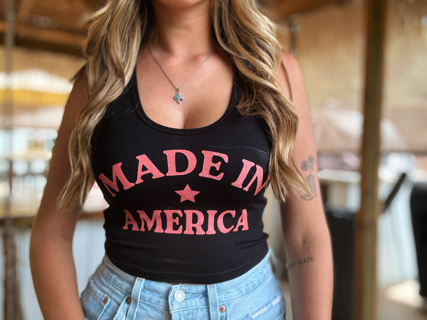 Made in America Crop Tank