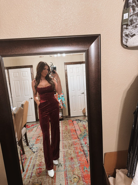 Sparkly Velvet Jumpsuit