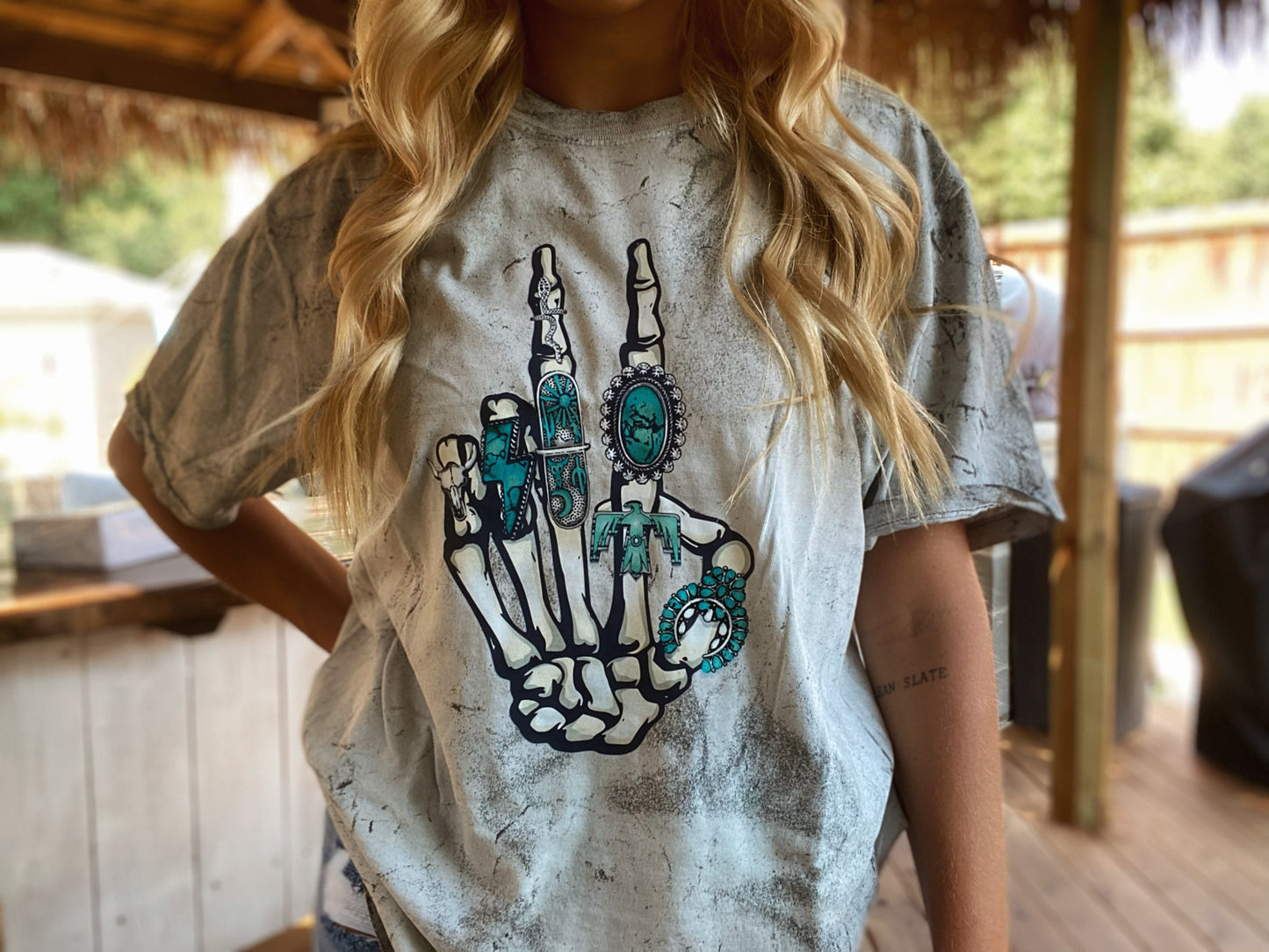 Turquoise Peace Tee