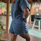 Denim Wrap Skort
