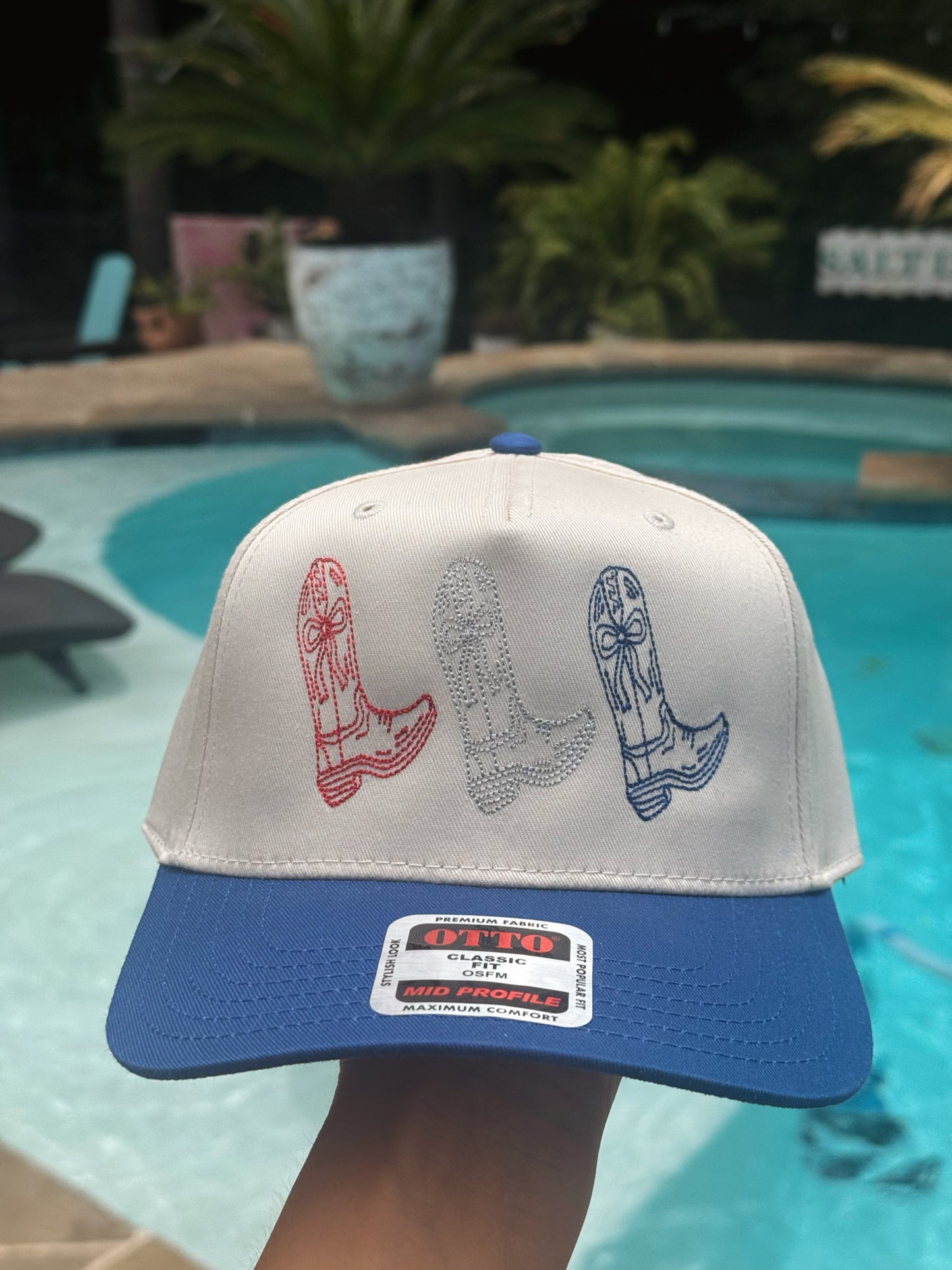 Red, White, and Blue Boot Hat