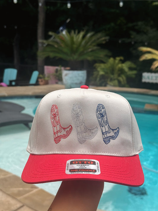 Red, White, and Blue Boot Hat