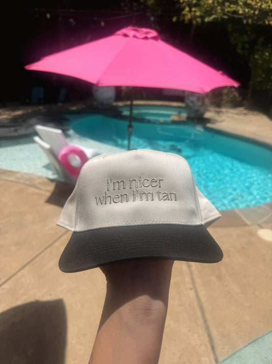 I’m nicer when I’m tan Vintage Trucker Hat