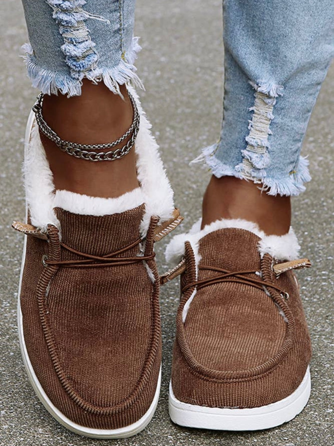 Fluffy Slip-on Shoes