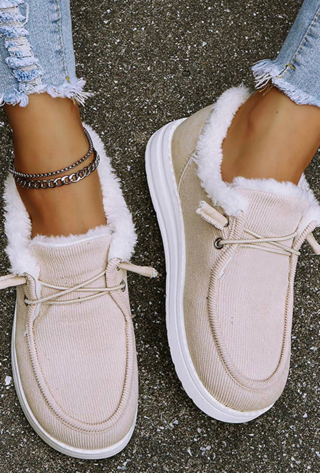 Fluffy Slip-on Shoes