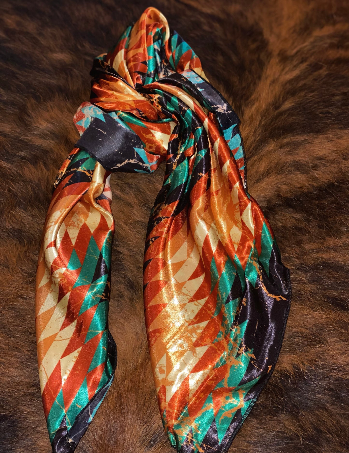 Autumn Aztec Wild Rag